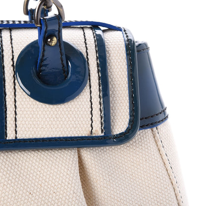 Fendi Canvas Patent B Bag True Blue 9 of 9