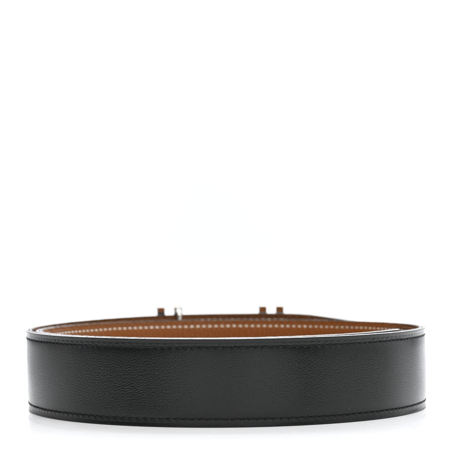 Hermes Box Togo 32mm Au Carre H Belt 80 32 Black Gold 2 of 6