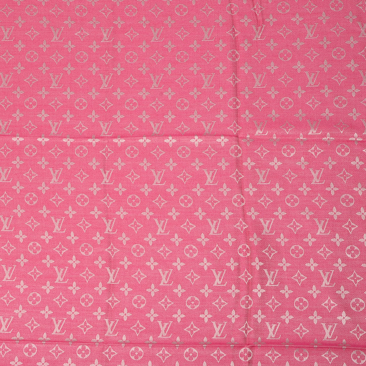 Wool Silk Monogram Denim Shawl Pivoine