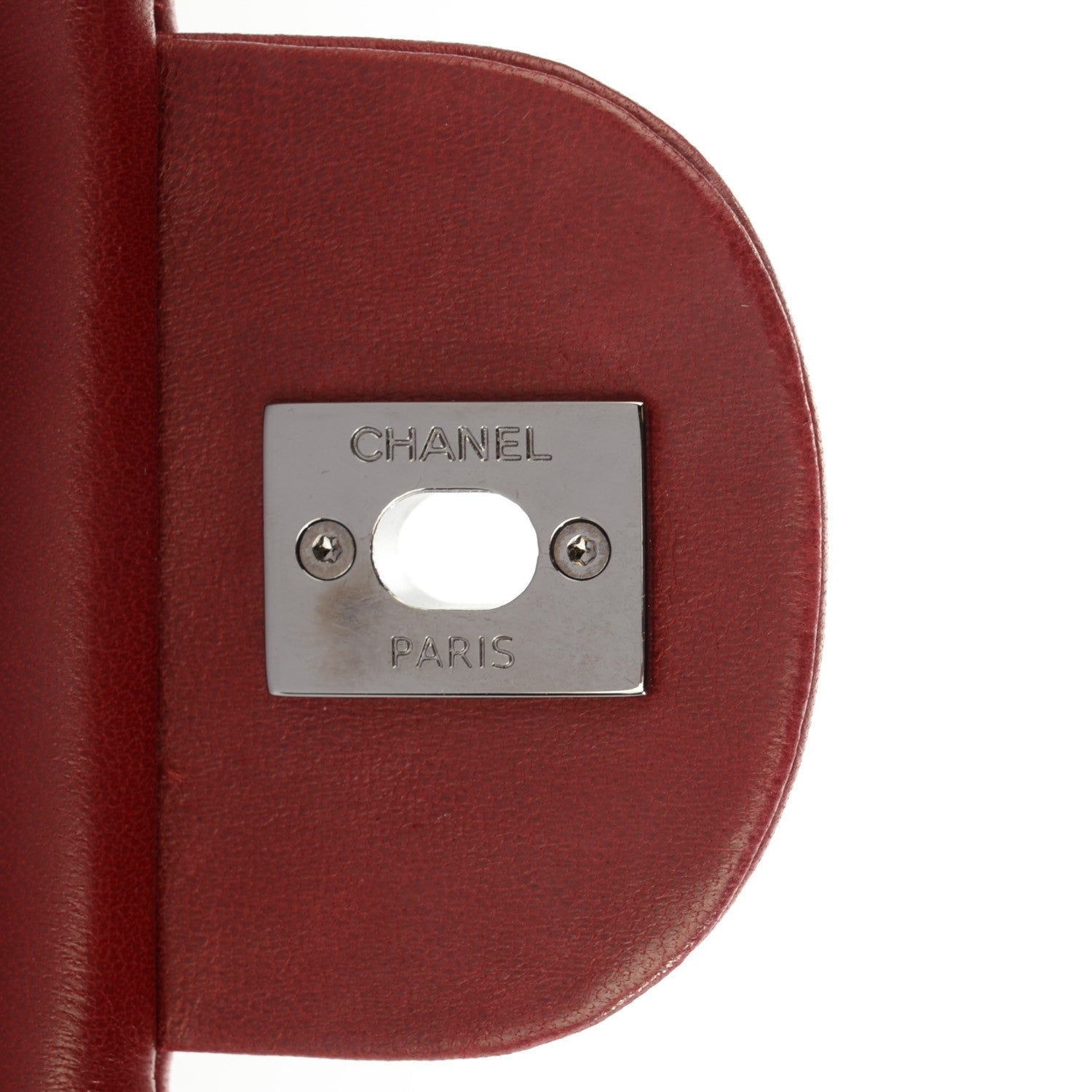 Chanel Lambskin Quilted Large 3 Flap Red 6 of 8