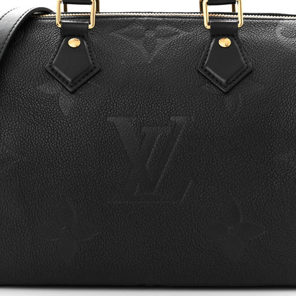 Louis Vuitton Empreinte Monogram Giant Wild At Heart Speedy Bandouliere 25 Black 7 of 9