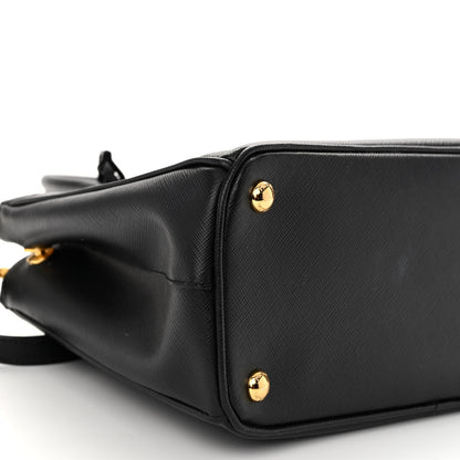 Prada Saffiano Small Galleria Double Zip Tote Black 8 of 9