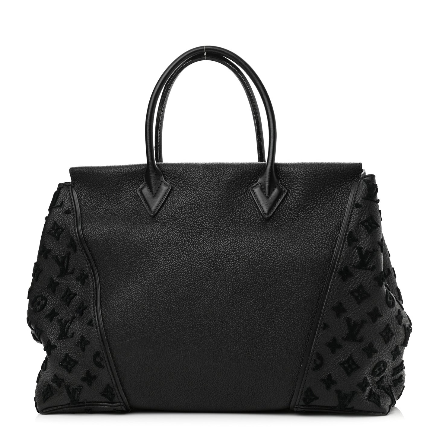 Cuir Orfevre Veau Cachemire Tote W GM Black