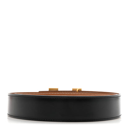 Hermes Box Togo 32mm H Belt 80 Black Gold 2 of 6