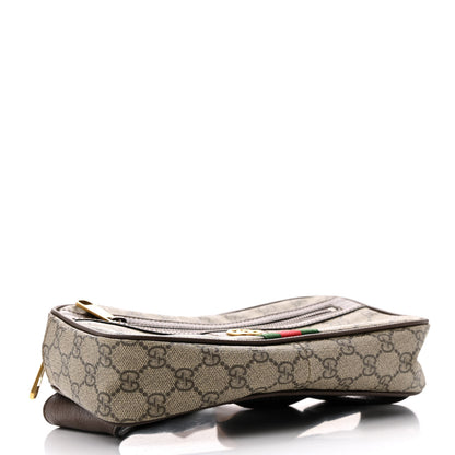 Gucci Soft GG Supreme Monogram Medium Ophidia Belt Bag Dark Brown 4 of 13