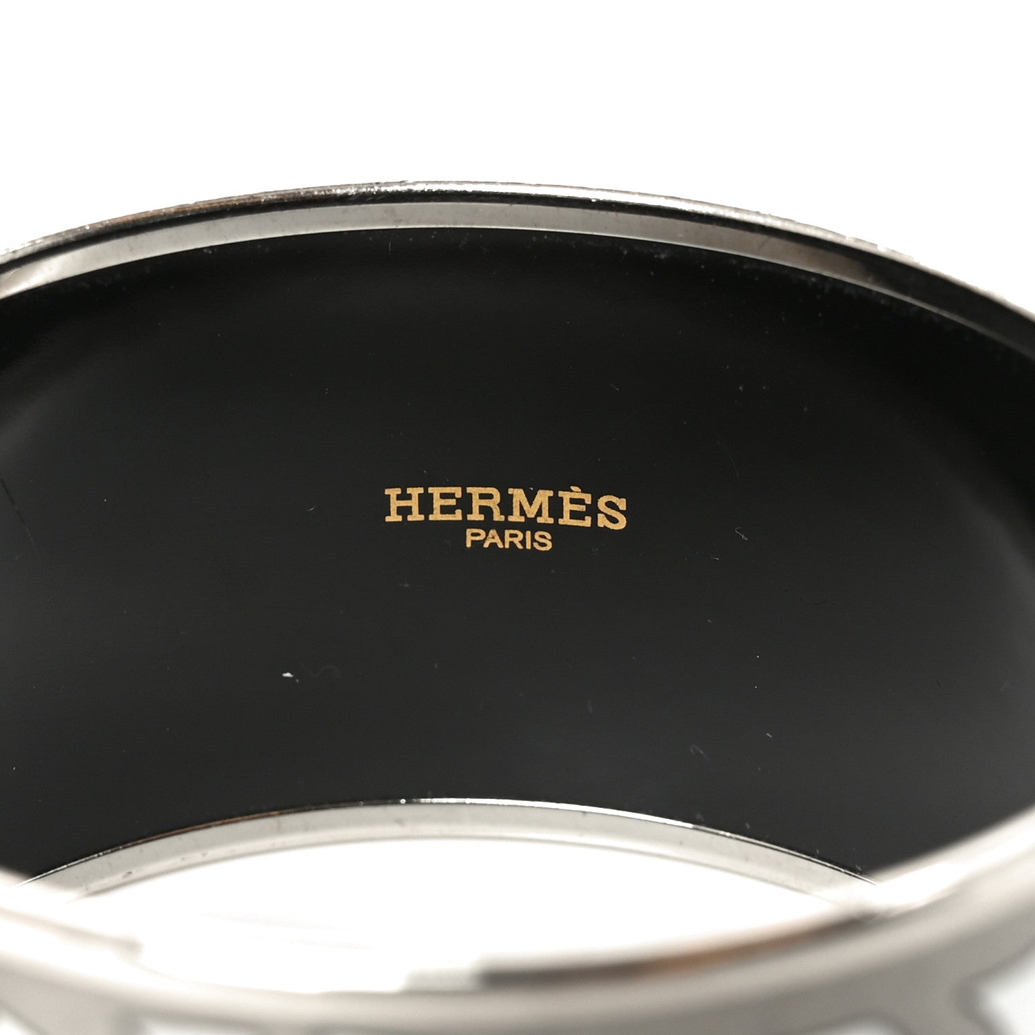 Hermes Enamel Printed Extra Wide Balcons du Guadalquivir Bracelet 65 4 of 5