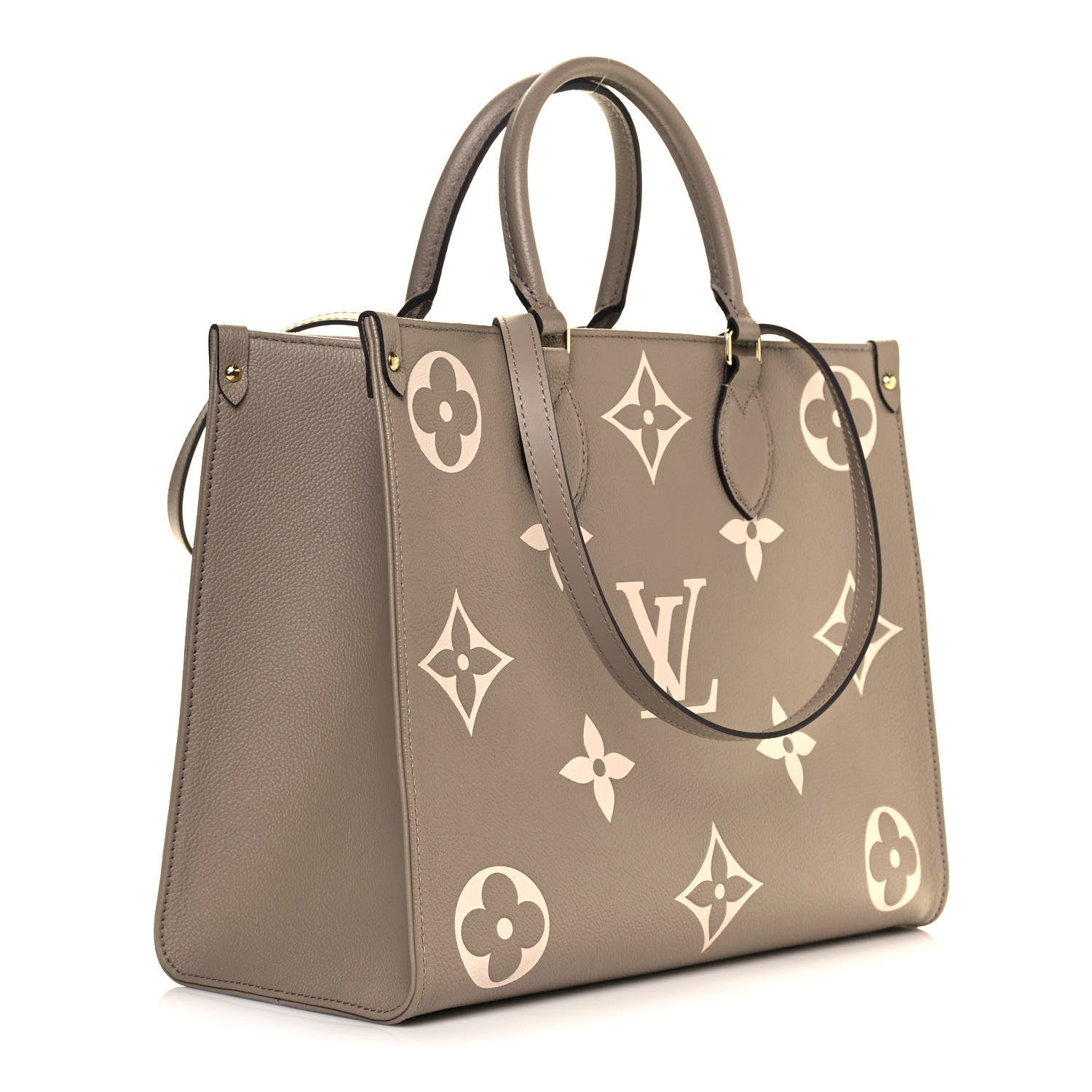 Louis Vuitton Empreinte Monogram Giant Onthego MM Tourterelle Creme 3 of 10
