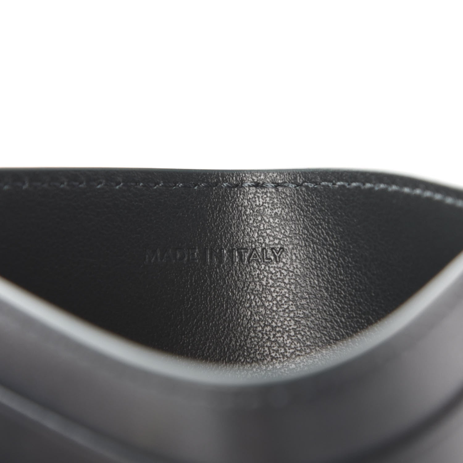 Celine Smooth Calfskin Triomphe Embossed Card Holder Black 6 of 7