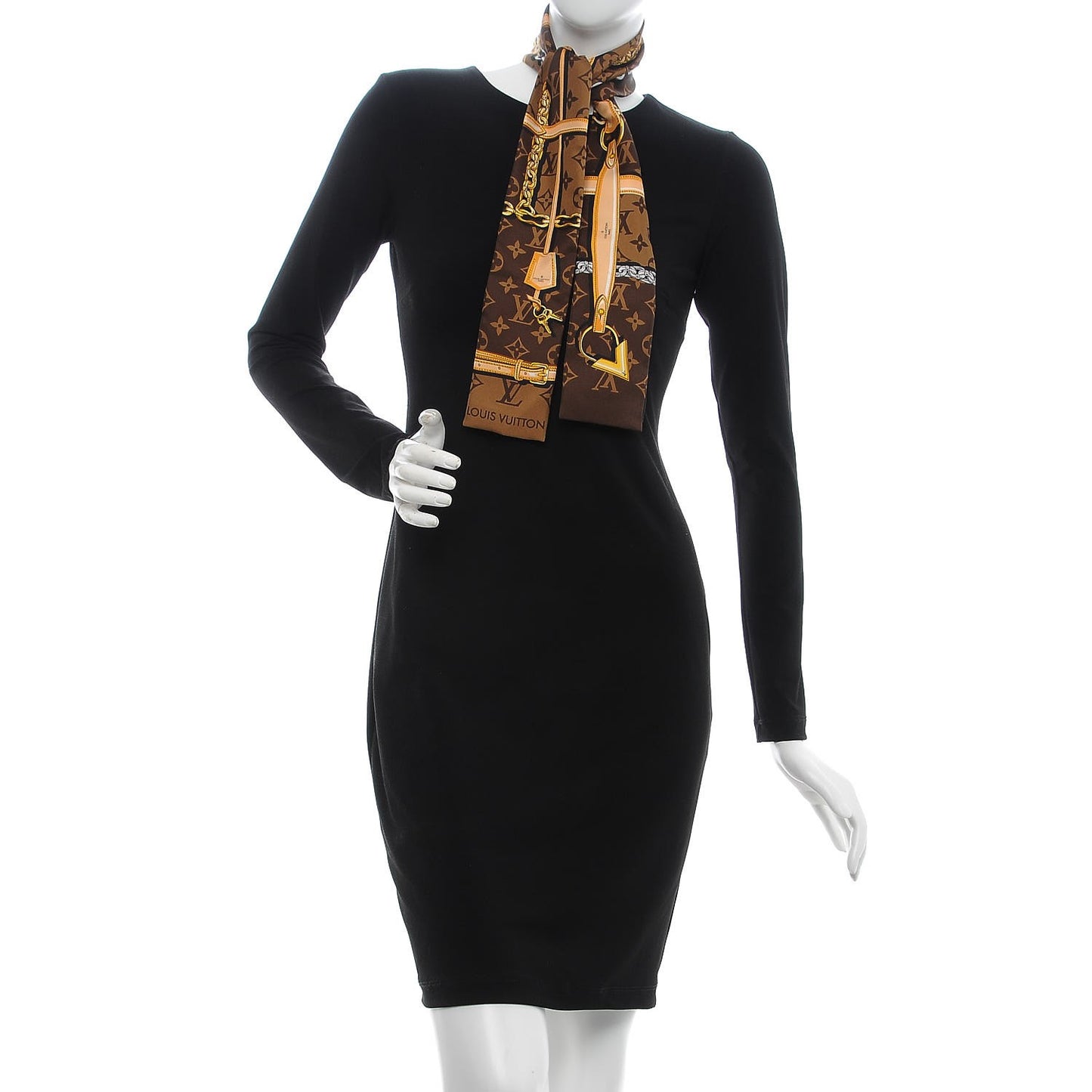 Silk Monogram Confidential Bandeau Brown