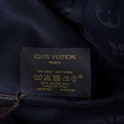 Louis Vuitton Silk Wool Monogram Shawl Black 4 of 4
