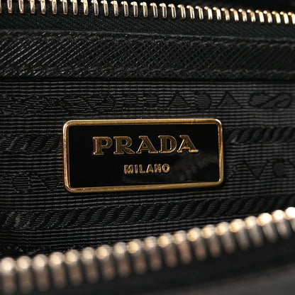 Prada Saffiano Lux Small Galleria Double Zip Tote Black 6 of 10
