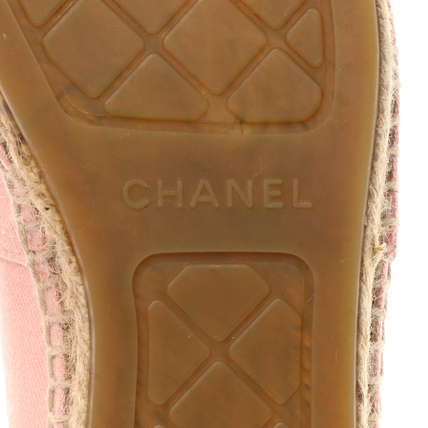 Chanel Denim Toile CC Espadrilles 39 Pink Black 8 of 9