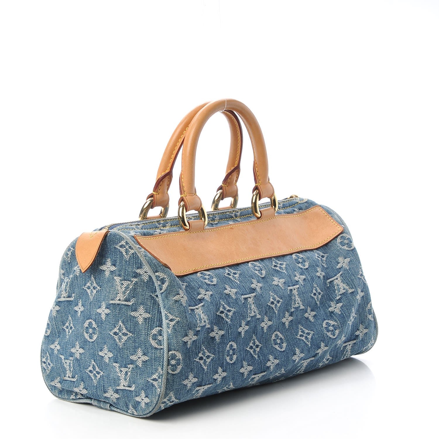 Louis Vuitton Monogram Denim Neo Speedy Blue 3 of 13