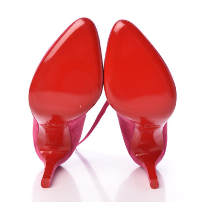Christian Louboutin Veau Velours Spinetita 100 Ankle Boots 38 LouLou 5 of 10