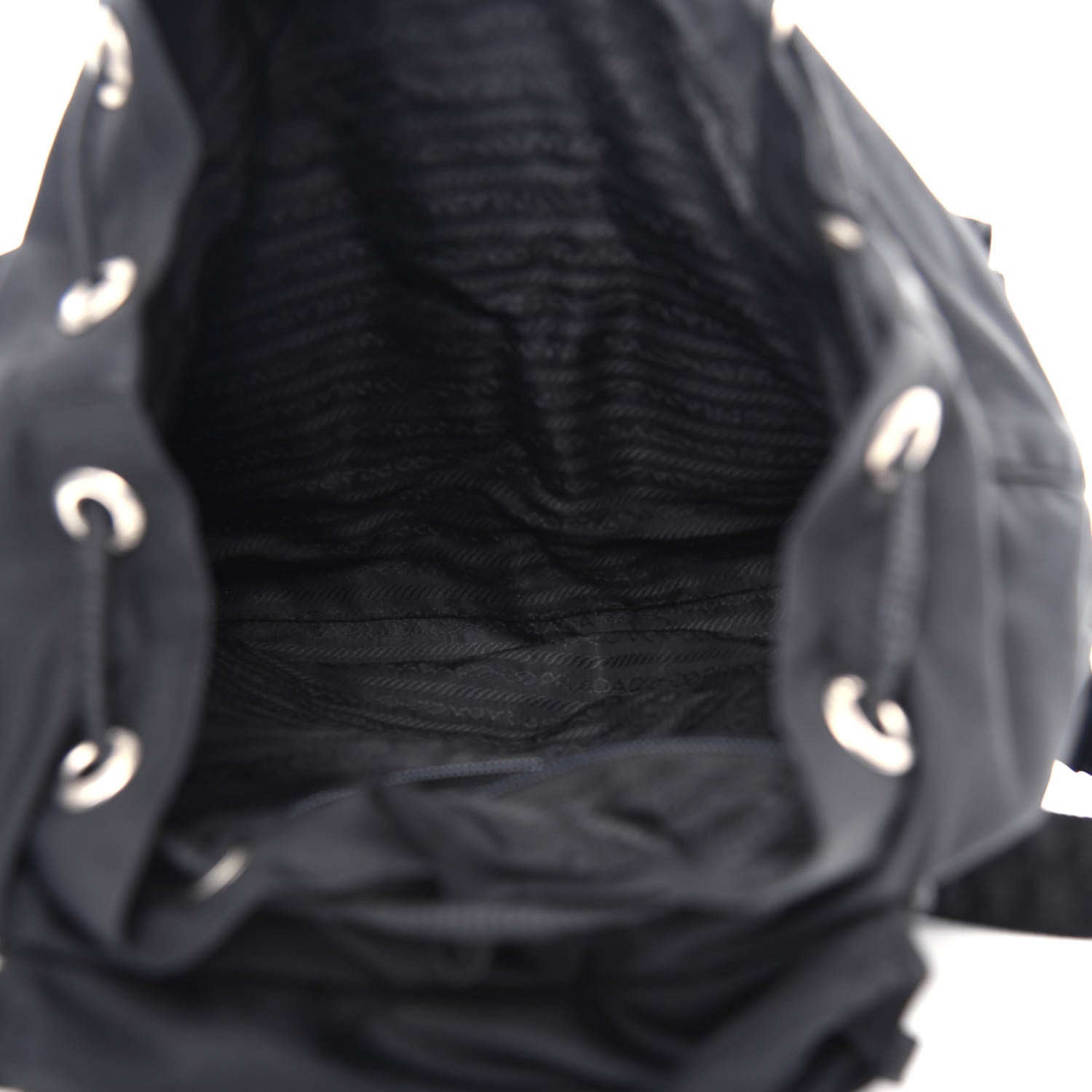 Prada Nylon Vela Medium Backpack Black 5 of 9