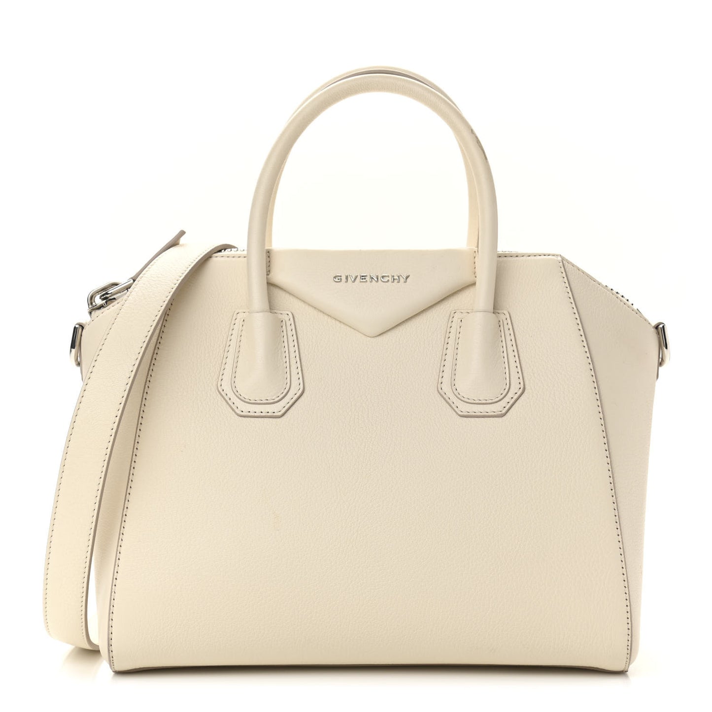Sugar Goatskin Small Antigona Off White