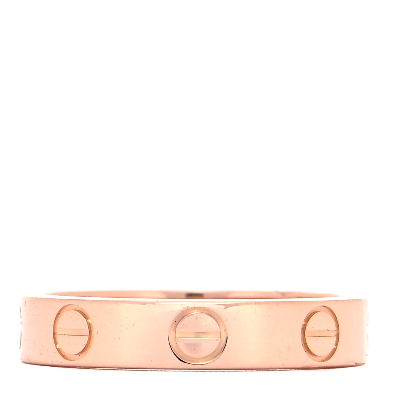 Cartier 18K Pink Gold 3.5mm LOVE Wedding Band Ring 49 4.75 3 of 4