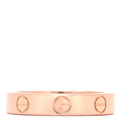 Cartier 18K Pink Gold 3.5mm LOVE Wedding Band Ring 49 4.75 3 of 4