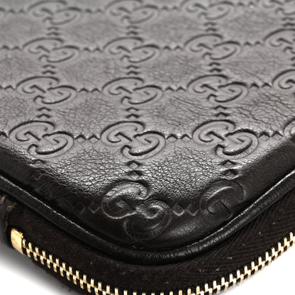 Gucci Guccissima Zip Around Laptop Case Dark Brown 10 of 13