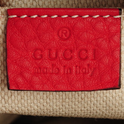 Gucci Pebbled Calfskin Small Soho Disco Bag Tabasco Red 6 of 7