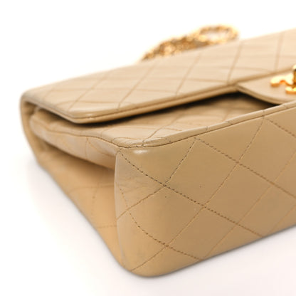 Chanel Lambskin Quilted Medium Double Flap Beige 8 of 9