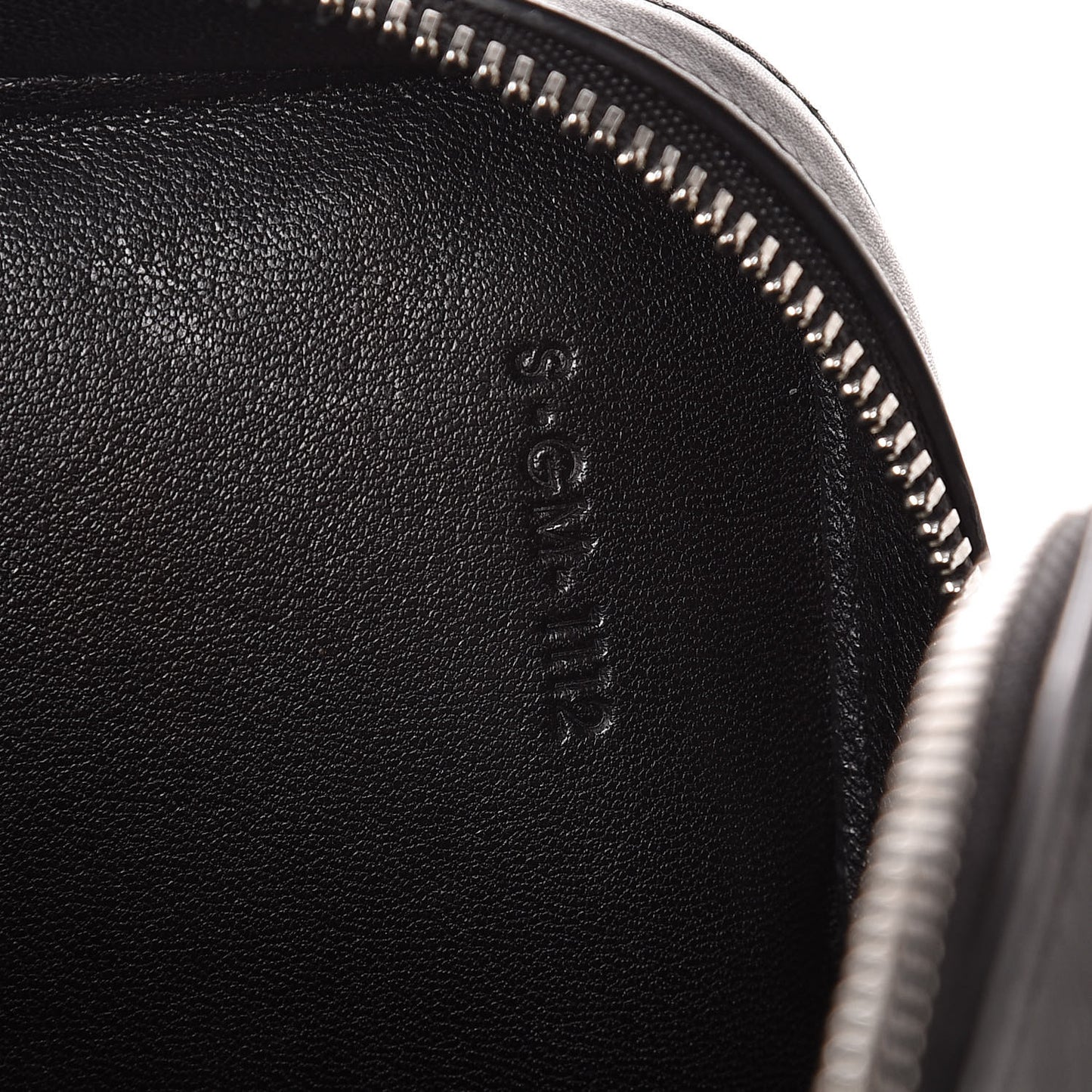 Nappa Calfskin Dragonne Pouch Clutch Black