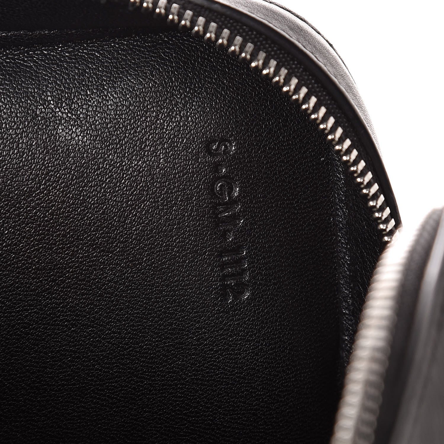 Celine Nappa Calfskin Dragonne Pouch Clutch Black 8 of 14