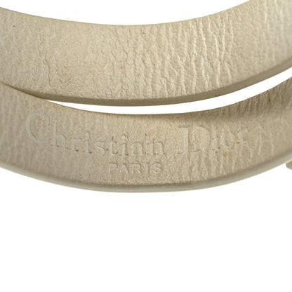 Christian Dior Calfskin Bee Double Bracelet White 4 of 4