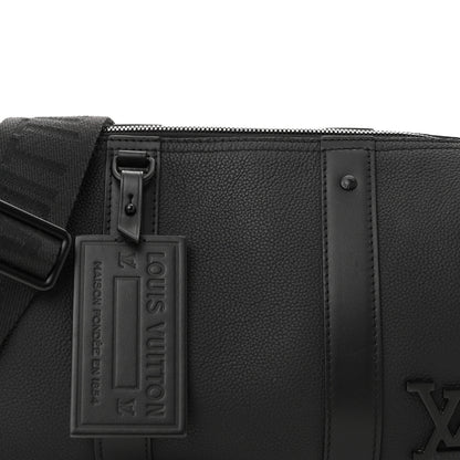 Louis Vuitton Grained Calfskin Aerogram City Keepall Black 7 of 9