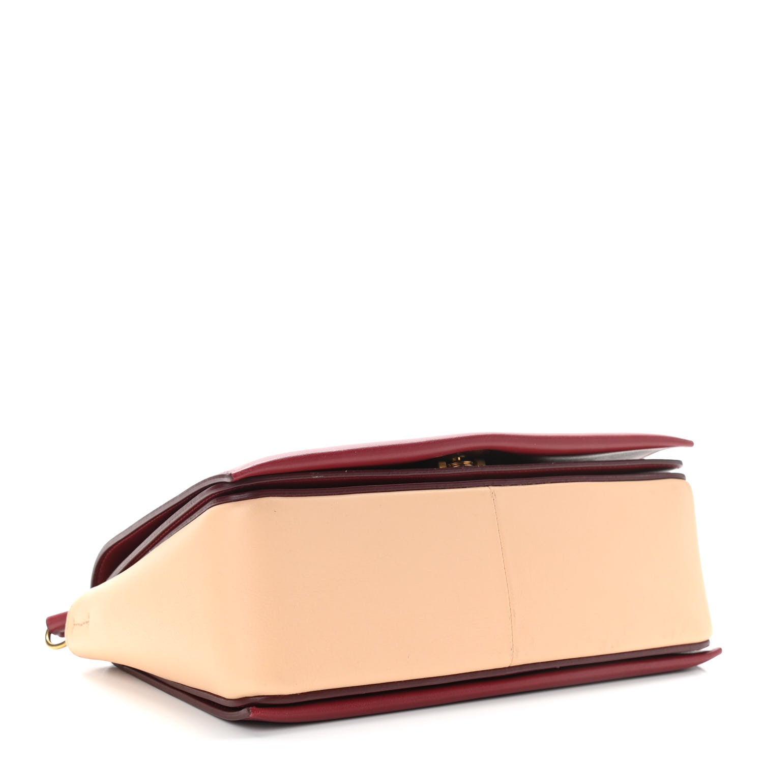 Celine Shiny Smooth Calfskin Medium Frame Shoulder Bag Ruby Nude 4 of 10