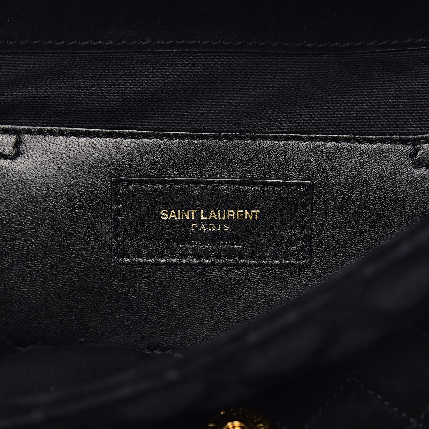 Saint Laurent Suede Tri-Quilt Monogram Medium College Bag Black 6 of 14