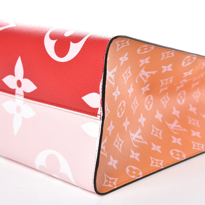 Louis Vuitton Monogram Giant Onthego GM Rouge Rose 9 of 9