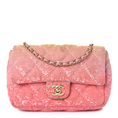 Chanel Sequin Quilted Ombre Mini Flap Multicolor 1 of 17