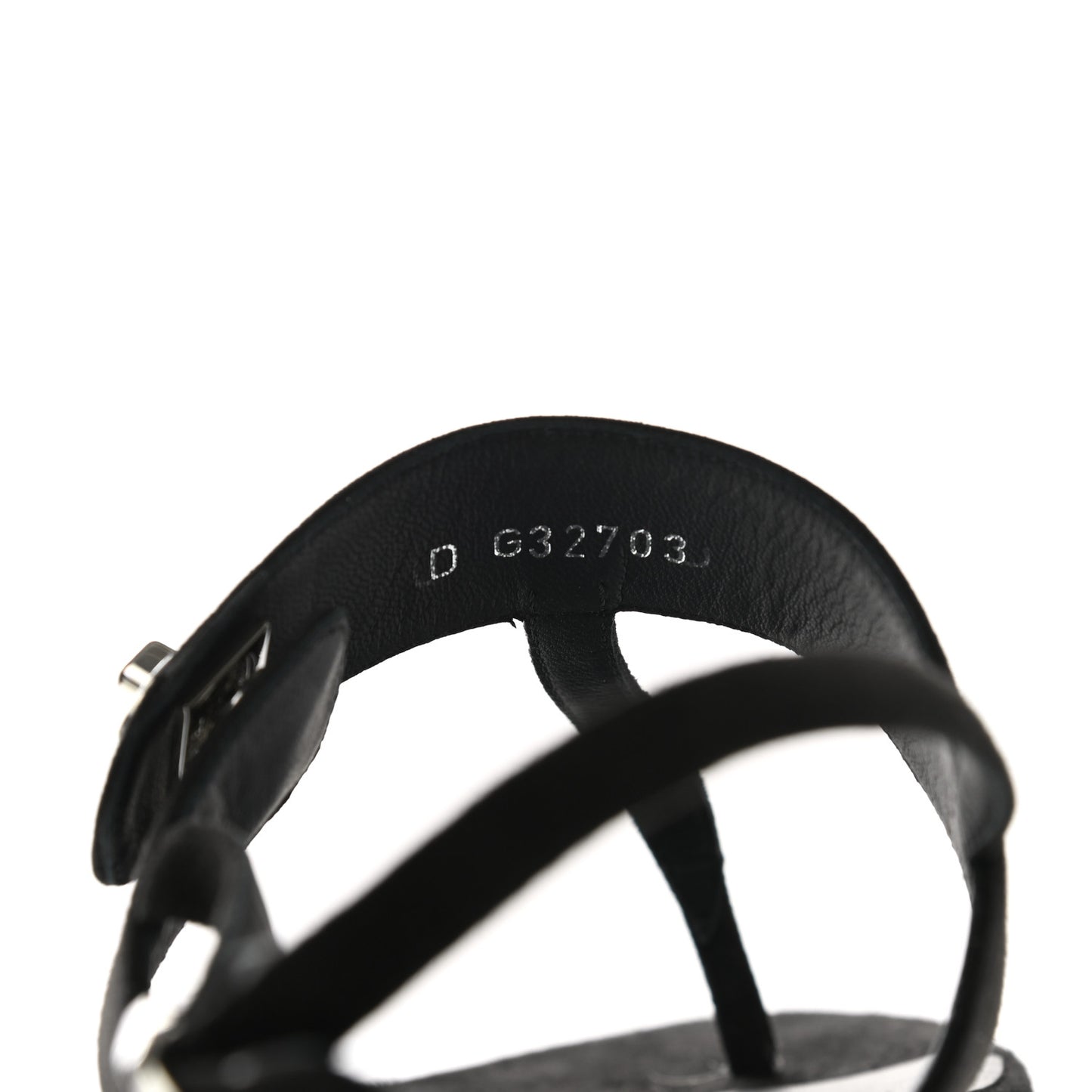 Suede CC Thong Sandals 38 Black