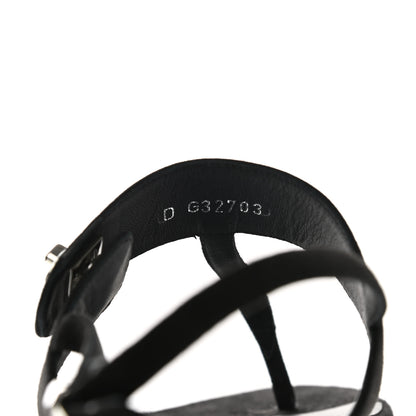 Chanel Suede CC Thong Sandals 38 Black 8 of 8