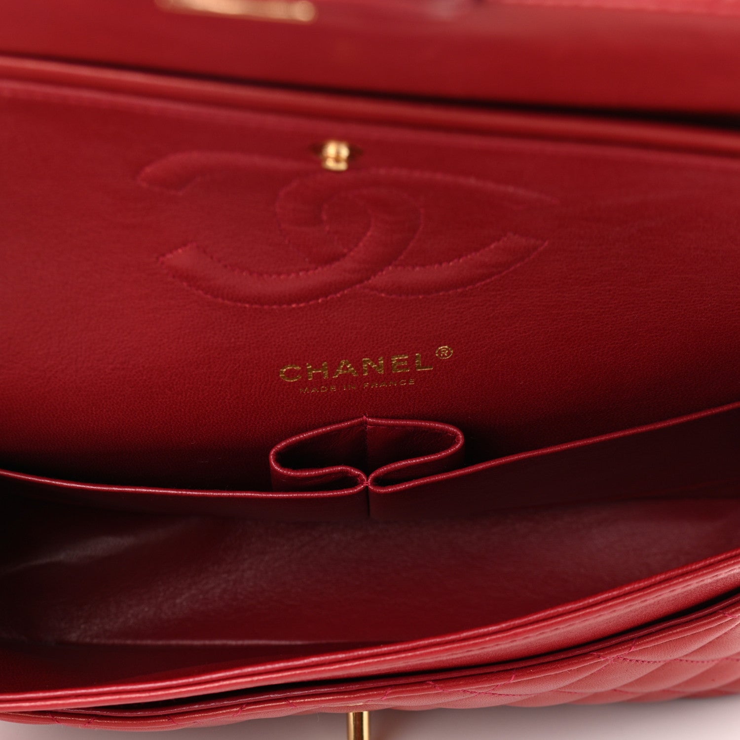 Chanel Lambskin Quilted Medium Double Flap Dark Bordeaux 5 of 11