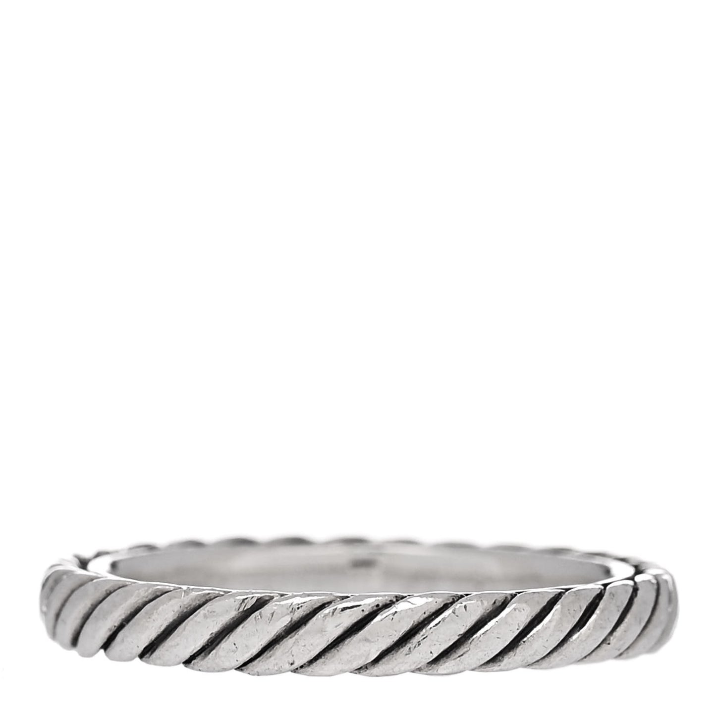 Sterling Silver Cable Classics Band Ring 52 6