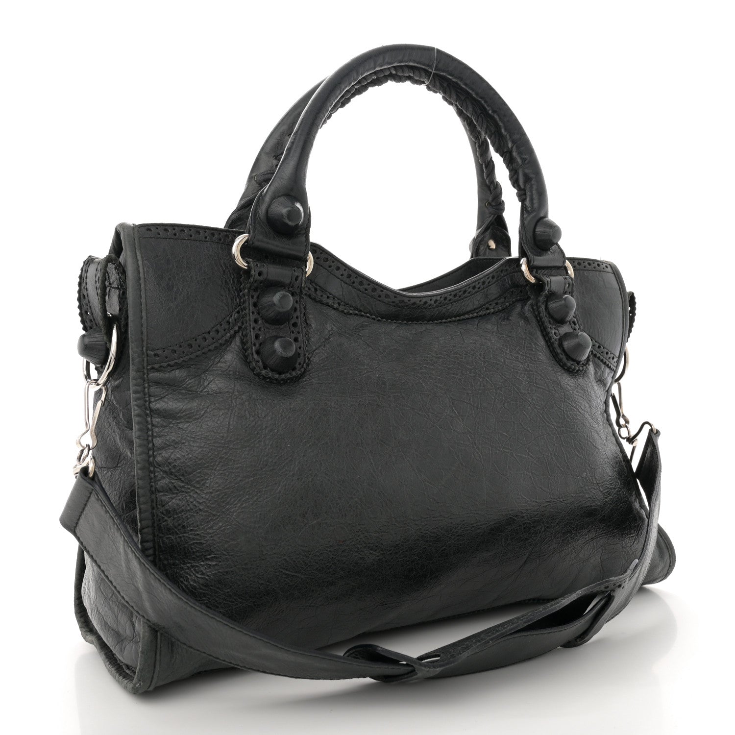 Balenciaga Agneau Giant Brogues Hardware City Anthracite 4 of 19