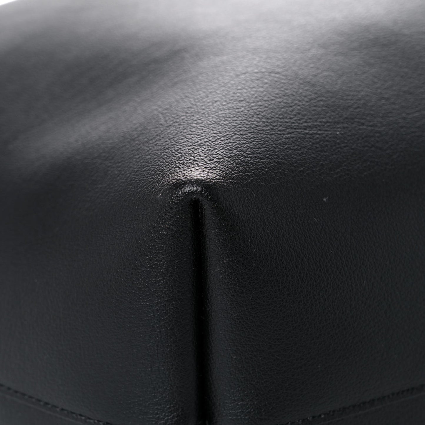 Calfskin Large Shopping Tote Black