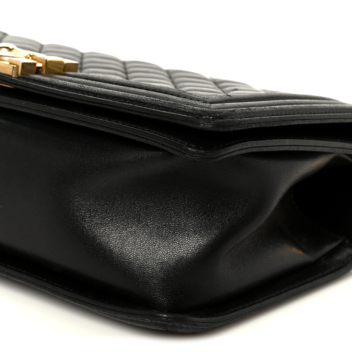 Chanel Lambskin Quilted Medium Boy Flap Black 10 of 11