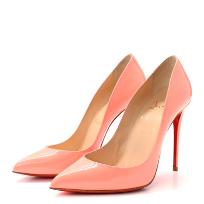 Christian Louboutin Patent Pigalle Follies 100 Pumps 37 Flamingo 4 of 9
