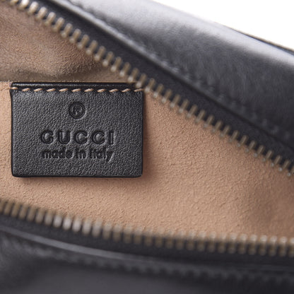 Gucci Calfskin Matelasse Mini GG Marmont Chain Shoulder Bag Black 6 of 10