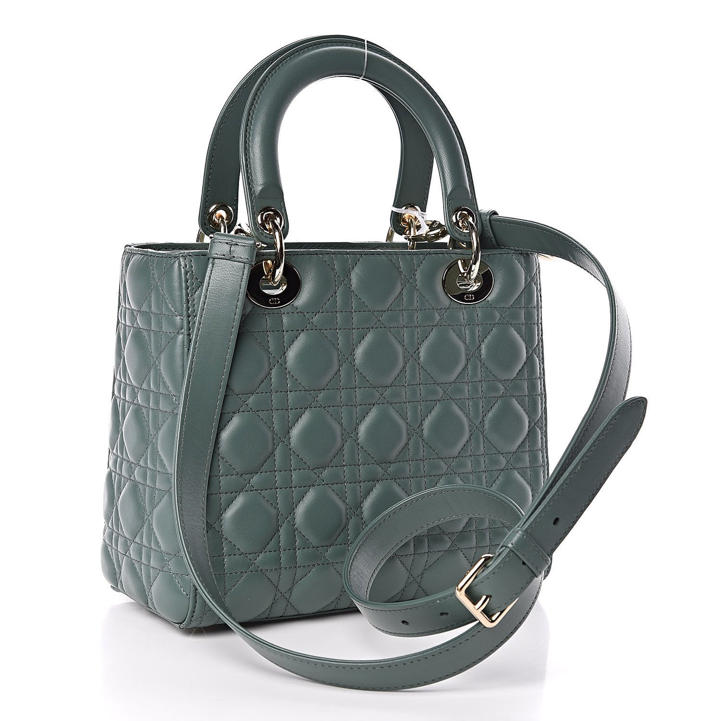 Lambskin Cannage Medium Lady Dior Orage