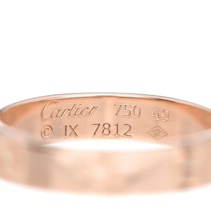 Cartier 18K Pink Gold 3.5mm LOVE Wedding Band Ring 49 4.75 4 of 4