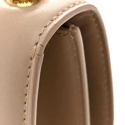 Saint Laurent Smooth Calfskin Le Carre Satchel Dark Beige 14 of 17