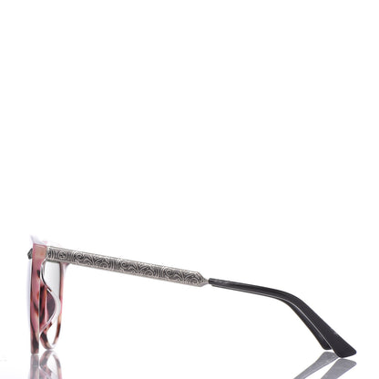 Gucci Metal Tiger GG0224SK Sunglasses Havana Pink Brown 2 of 7
