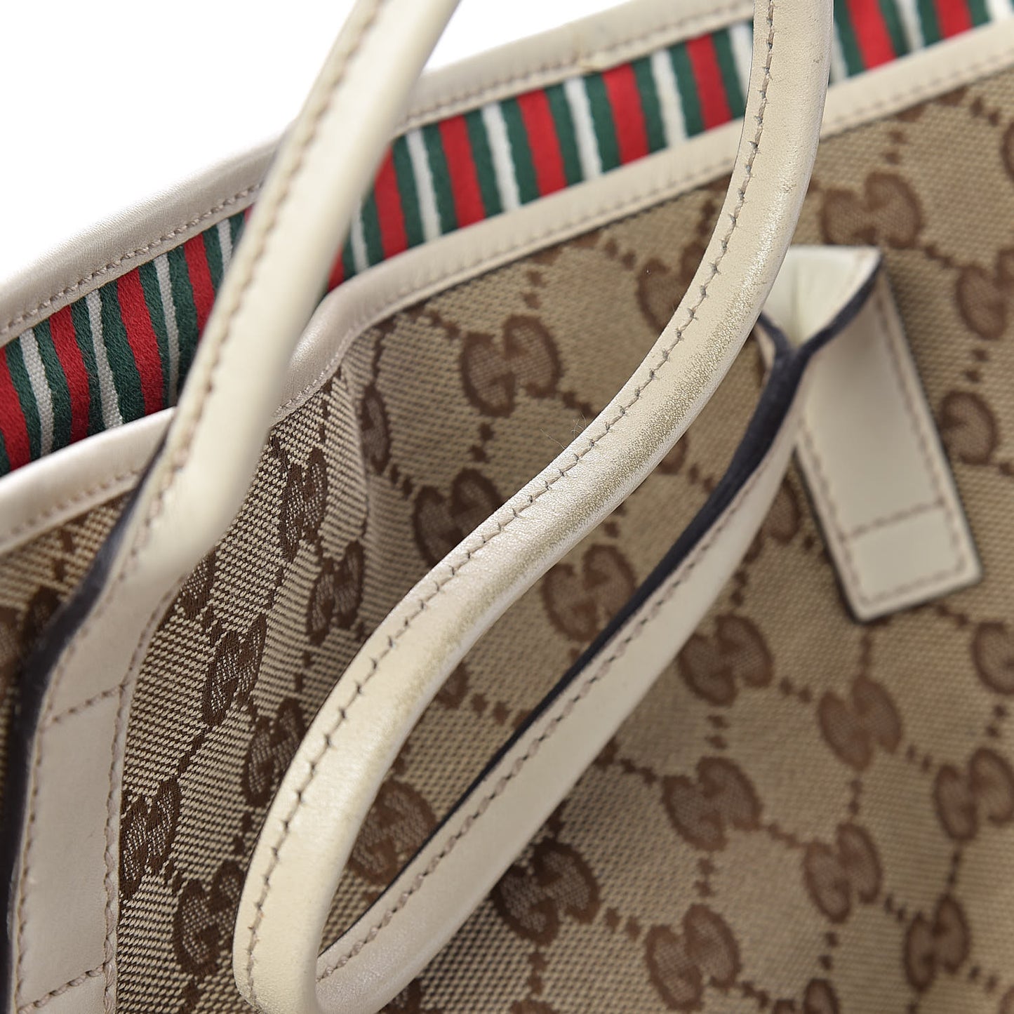 Monogram Large New Britt Tote Off White