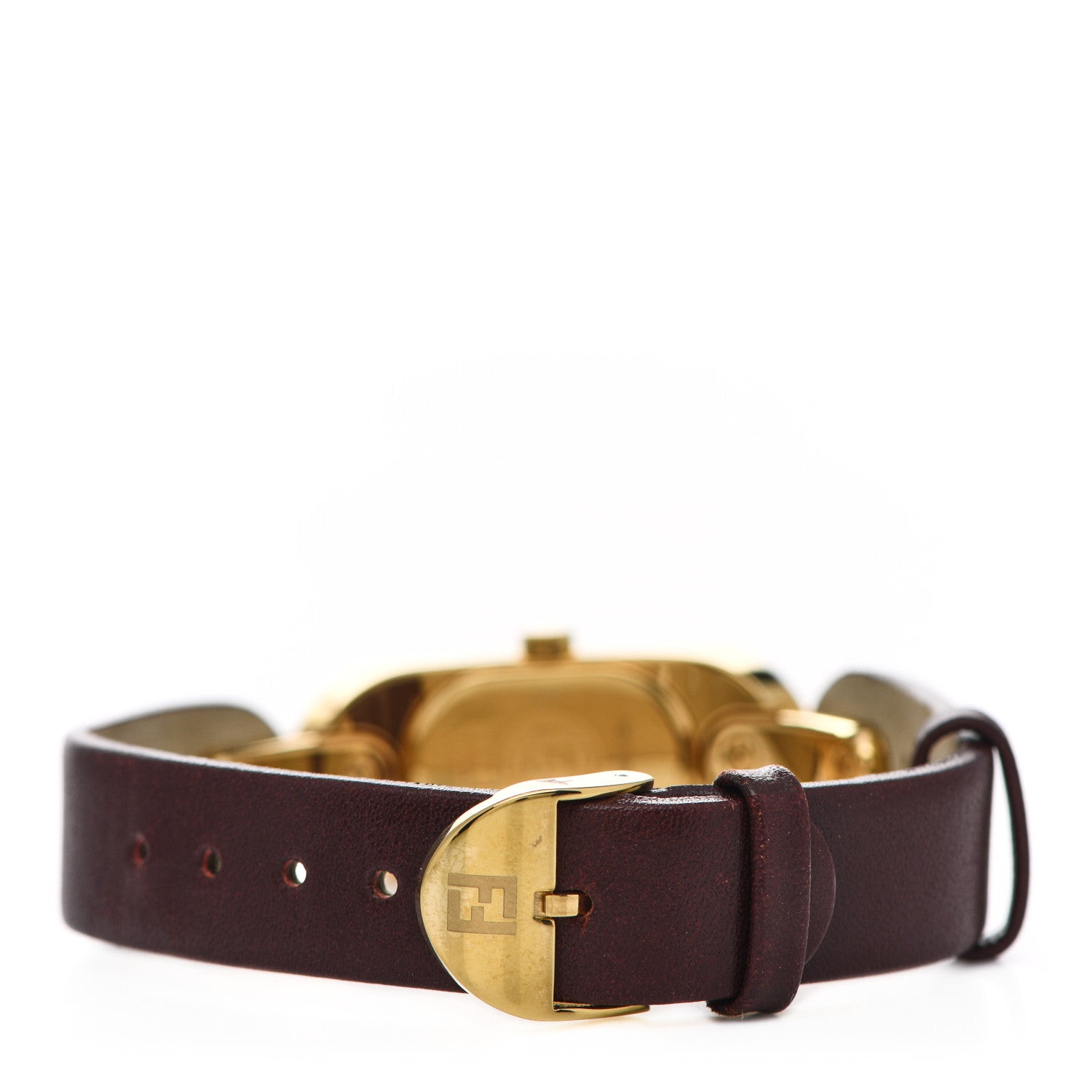 Fendi Stainless Steel Calfskin 15mm 3400L Quartz Watch Brown 3 of 6