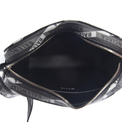 Balenciaga Coated Canvas Losange Monogram S Camera Bag Black Grey 7 of 9