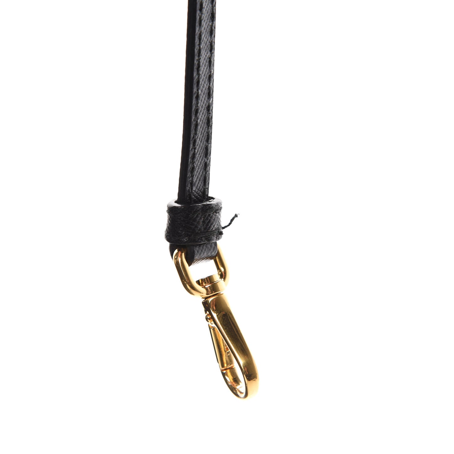 Saffiano Tessuto Nylon Mini Bucket Crossbody Bag Black